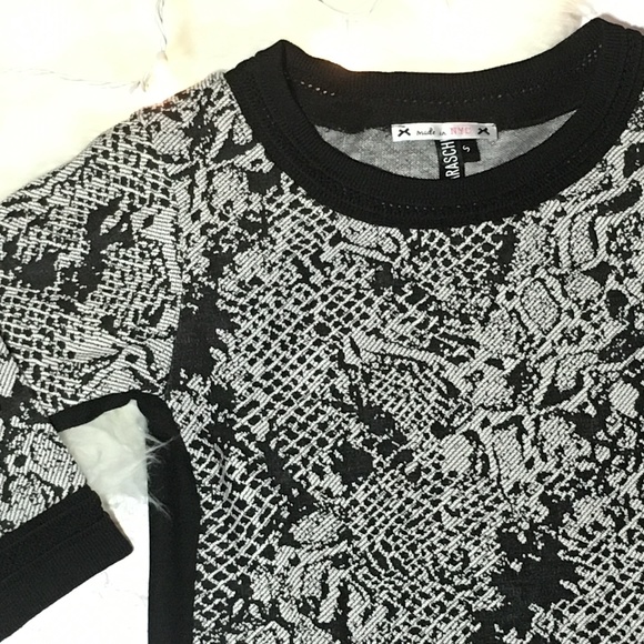 Yoana Baraschi cobra print black white knit top - Picture 4 of 8